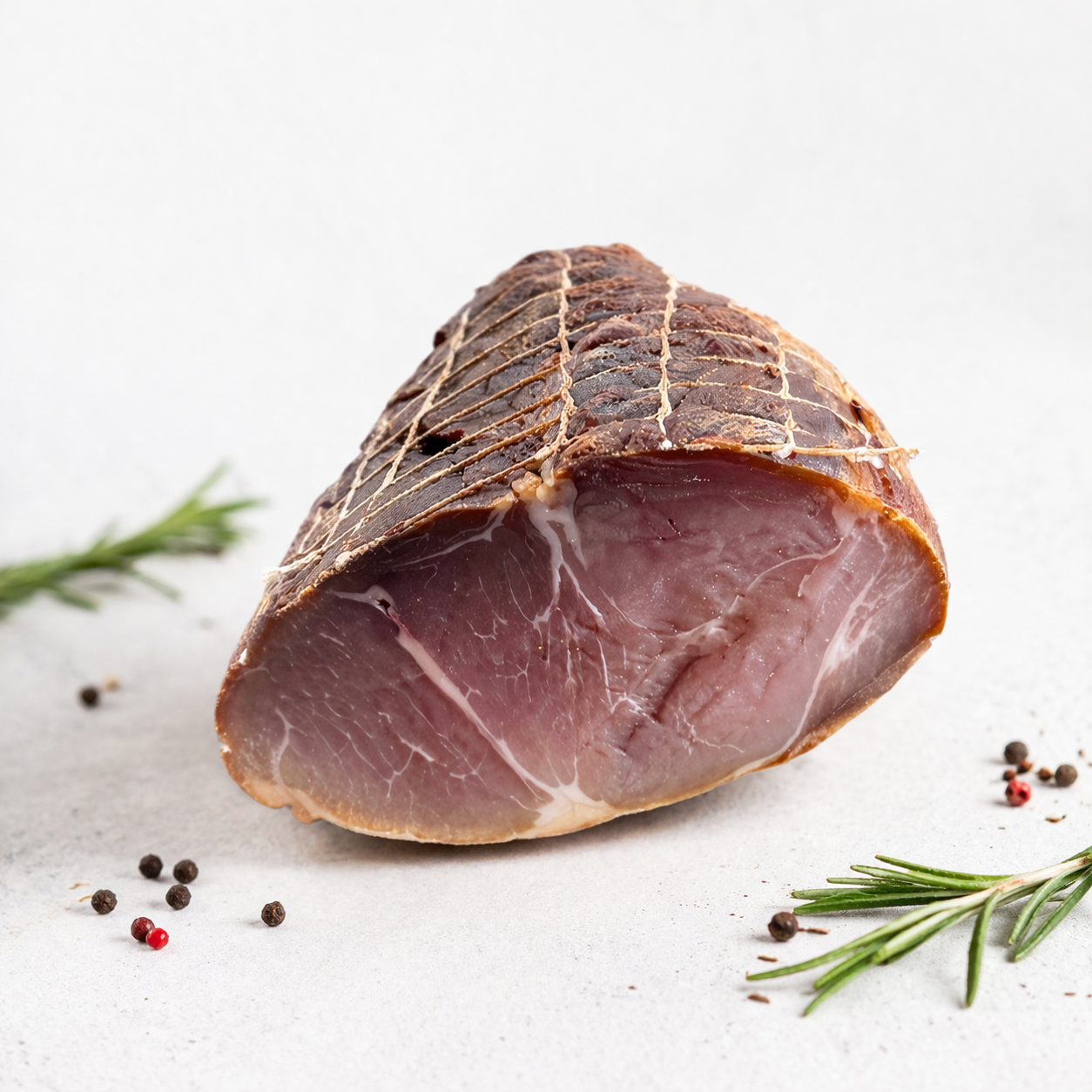 Füstölt Házi Felezett kötözött sonka kb 1,3kg