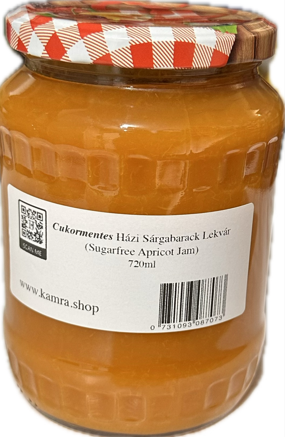 Cukormentes Házi Sárgabaracklekvár 720ml