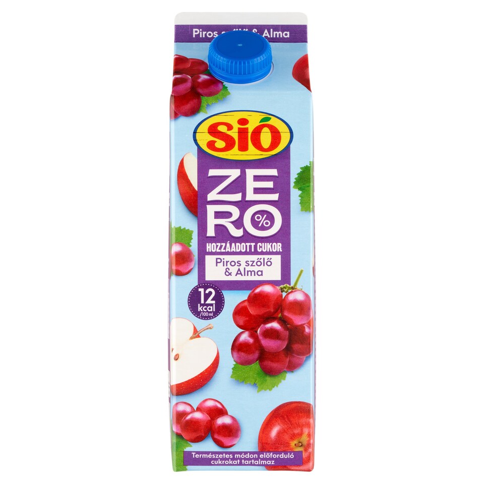 Sió Zero Piros szőlő-alma 1 l