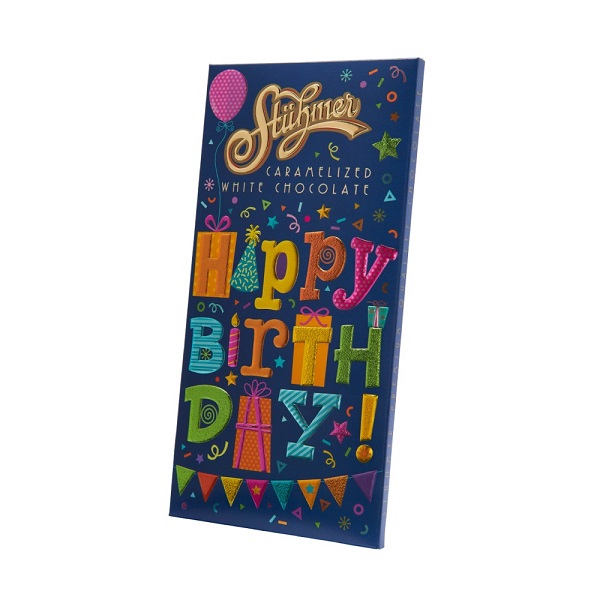 Stühmer Happy Birthday Karamellizált Fehércsokoládé 90g