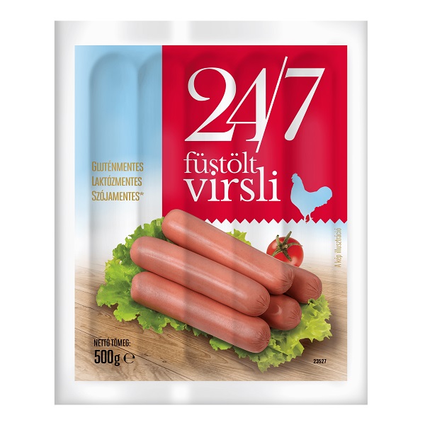Saga füstölt Virsli 24/7 500g 