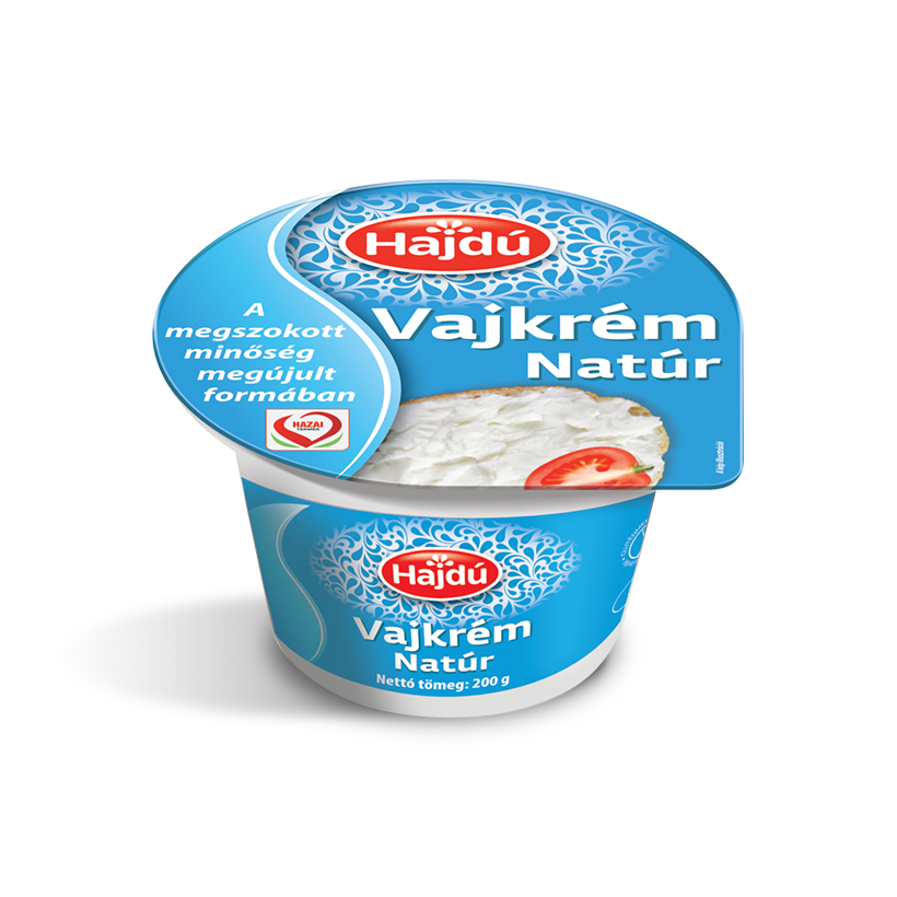 Hajdú Natúr vajkrém 200g 