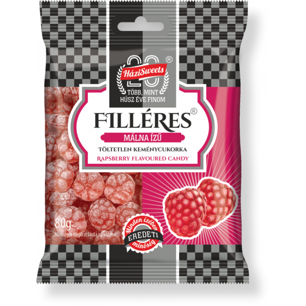 Filléres Málna ízű Cukor 80g