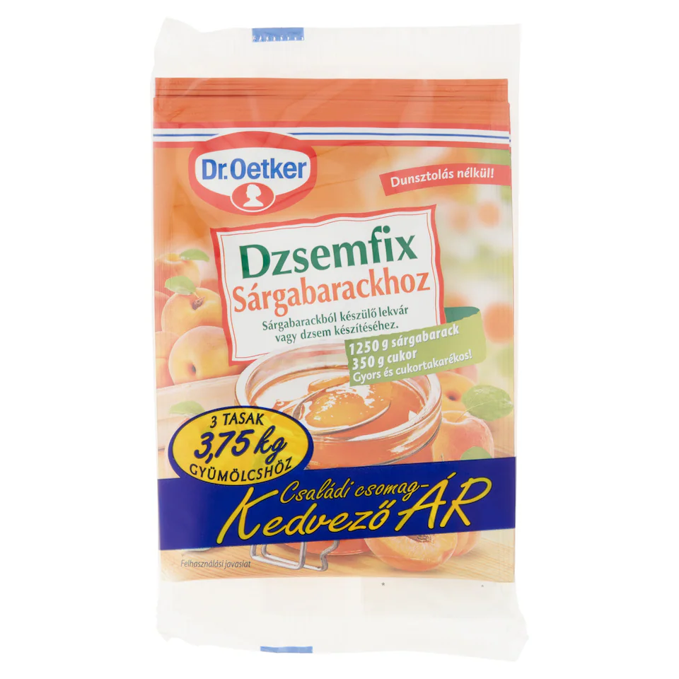 Dr. Oetker Dzsemfix Sárgabarackhoz 3 x 20 g