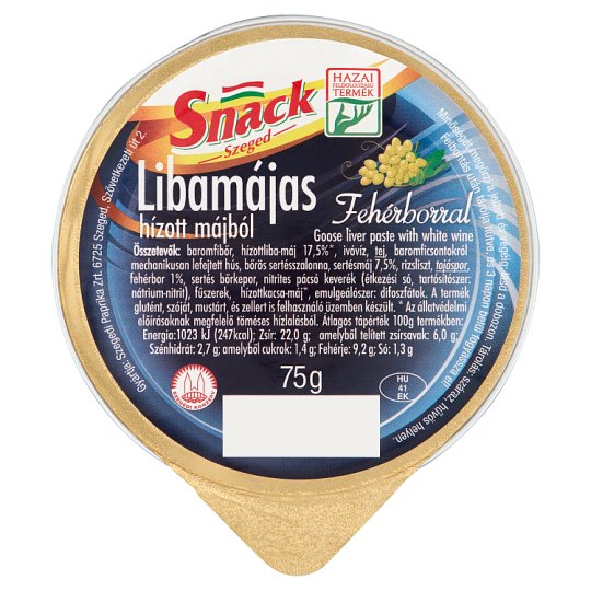 Smack Hizott Libamájból Fehérborral 75g