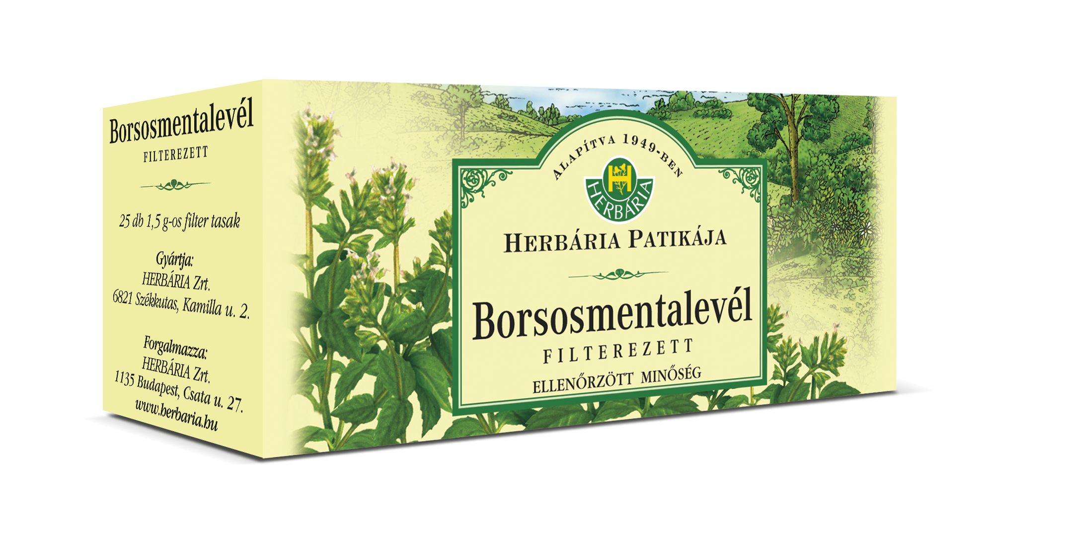 Borsosmentalevél (Menthae piperitae folium) filteres