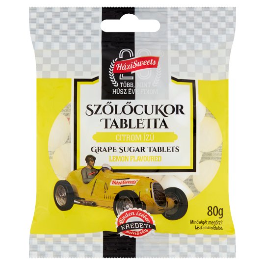 Szőlőcukor citromos 80g