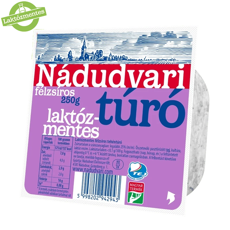 Laktózmentes Túró 250g (Szav. idő 3-6 nap)