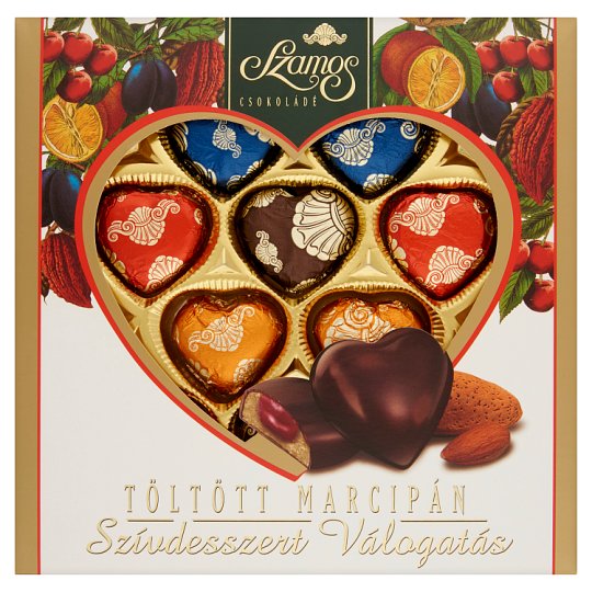 Szamos Töltött Marcipán Szívdesszert Válogatás 130g